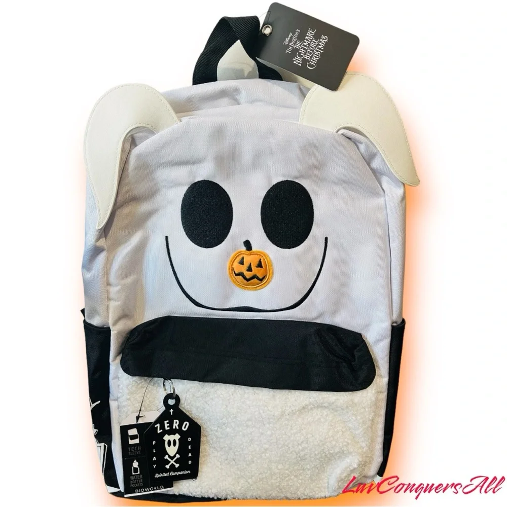 The Nightmare Before Christmas Zero Figural Fuzzy Backpack